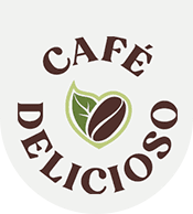 A cafe logo with the words " café delicioso ".