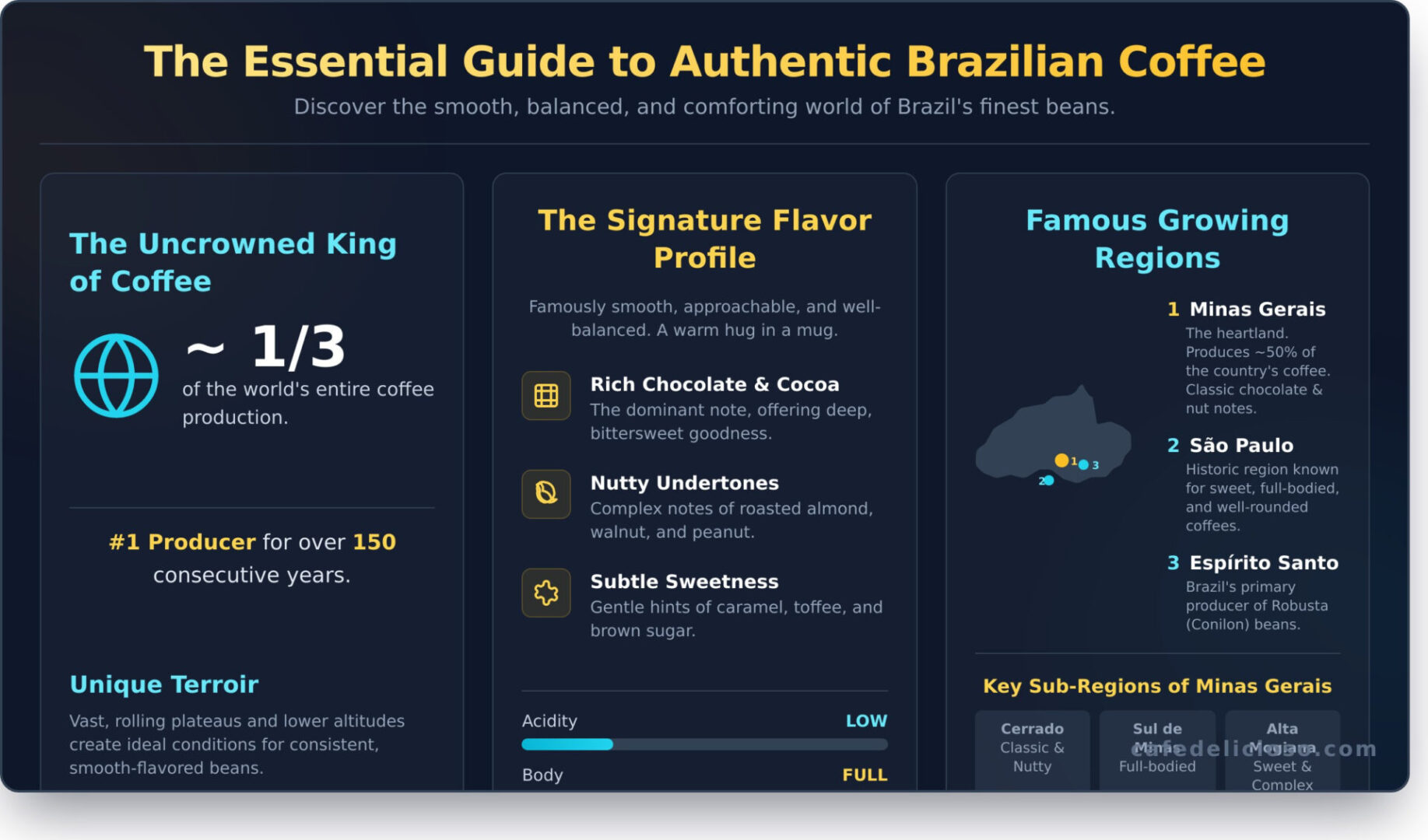 Brazilian Coffee: A Complete Guide to the World’s Favorite Bean - Infographic