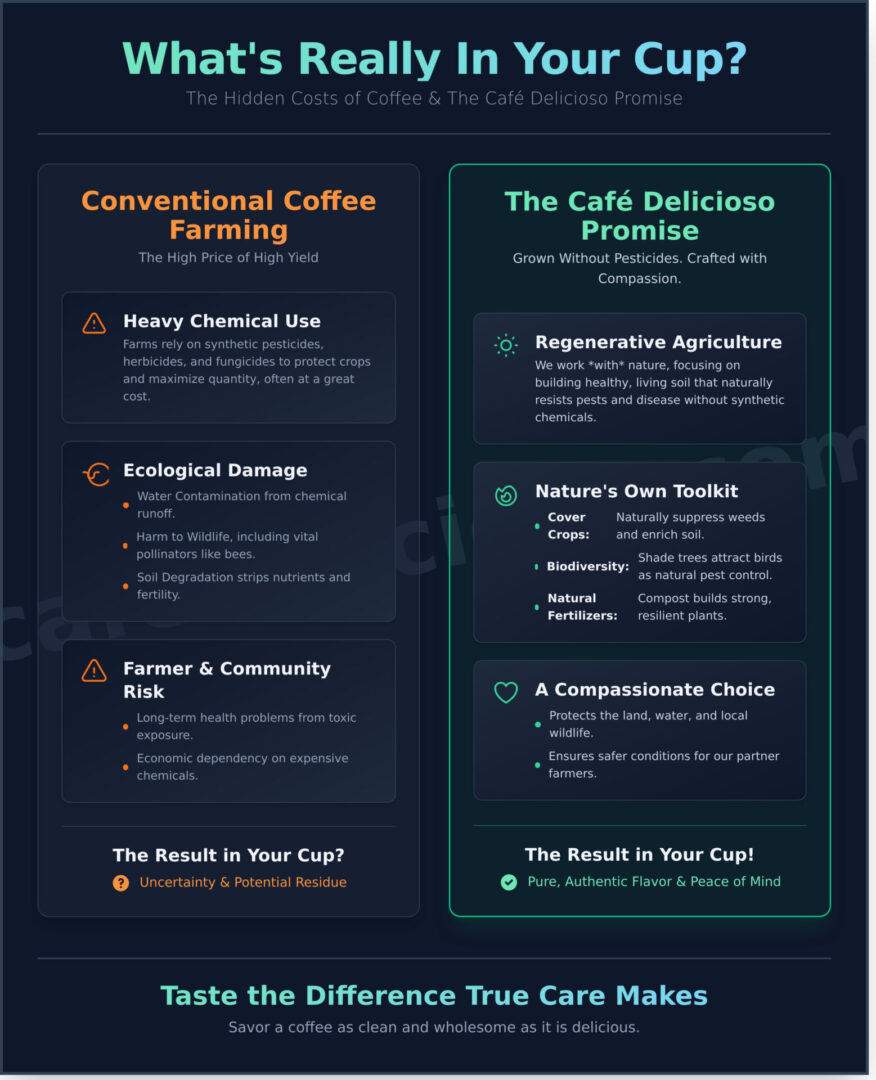 Grown Without Pesticides: The Café Delicioso Promise for a Purer Cup
