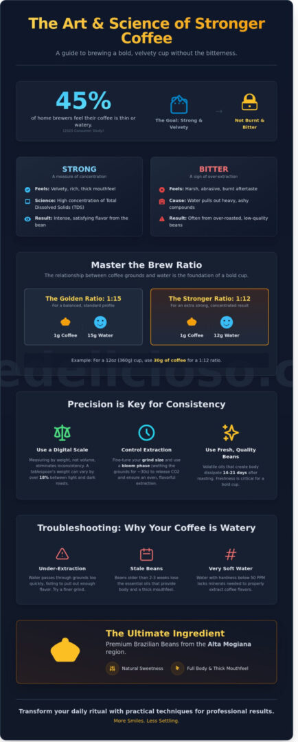 How to Make Stronger Coffee: The Ultimate Guide to Bold Home Brewing
