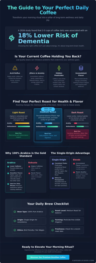 Best Coffee to Drink Daily: A Guide to Your Healthiest Morning Ritual
